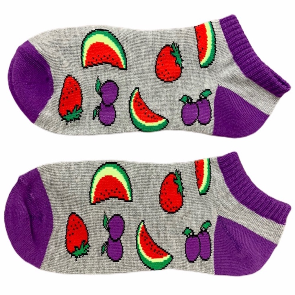 ❣️3/$15❣️ "FRUITS" Ankle Socks - Picture 1 of 3